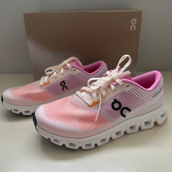 NIB On Cloud 6 Push Women's 7.5 - Tangerine / Raspberry pink and orange - Picture 3 of 10